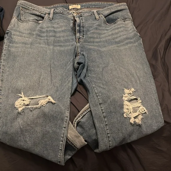 Madewell The Plus Girljean in Cadell Wash: Ripped Edition size 22 - Picture 6 of 7